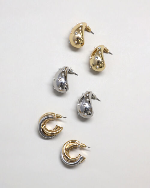 Set Aretes Dorados